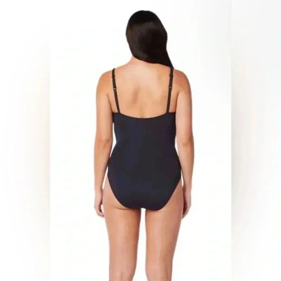 Bleu Rod Beattie Surplice Plunge One-Piece Swimsuit Size 8 - Picture 4 of 11
